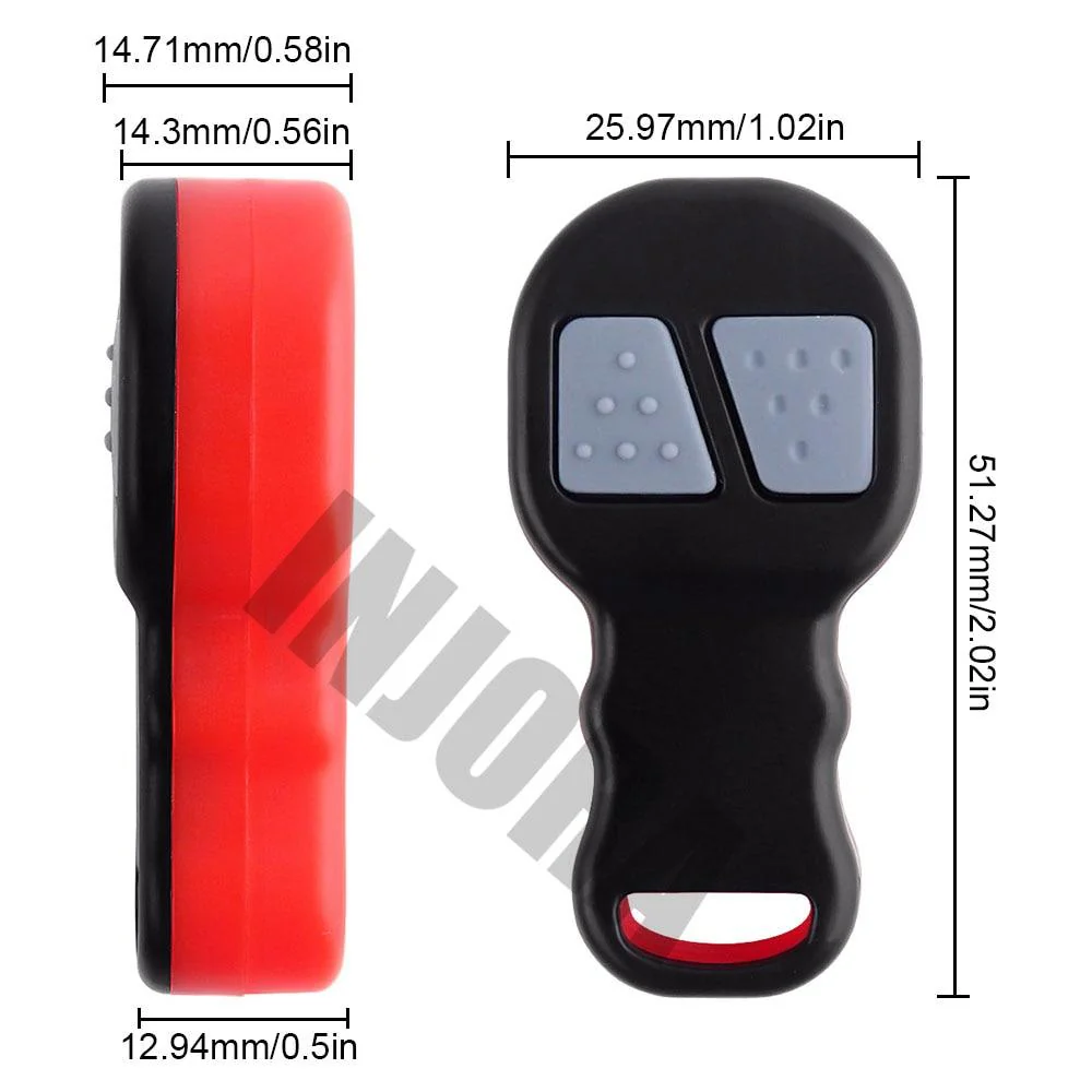 INJORA Wireless Remote Receiver Winch Controller Set for 1/10 RC Crawler - Image 12