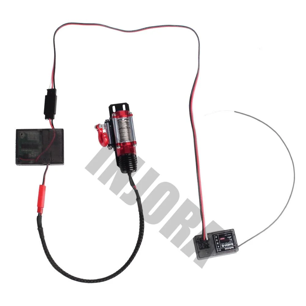 INJORA Wireless Remote Receiver Winch Controller Set for 1/10 RC Crawler - Image 13