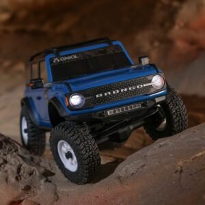 1/30 SCX30 Ford Bronco 4X4 RTR Brushed Rock Crawler (Battery & Charger Included) Blue