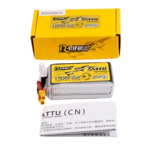 Alternative view of Tattu 1100mAh 11.4V 60C 3S1P Lipo Battery Pack with XT30 Plug
