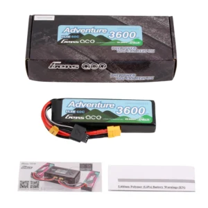 Alternative view of Gens ace 3600mAh 3S 60C HV Lipo Battery with XT60 | Adventure | G-Tech