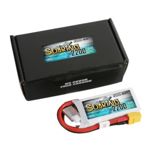 Alternative view of Gens ace Soaring 2200mAh 2S 20C 7.4V LiPo Battery with XT60 Plug