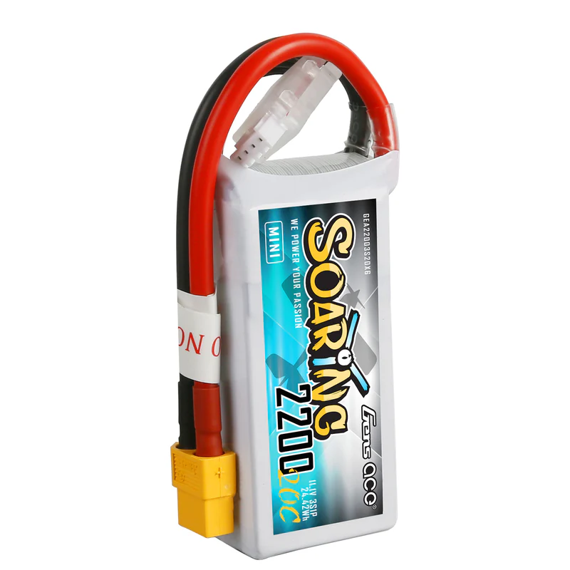 Gens ace Soaring 2200mAh 3S 20C 11.1V LiPo Battery with XT60 Plug - Image 5