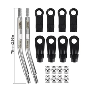 Alternative view of INJORA Stainless Steel High Clearance Links with Rod Ends for 1/10 RC Crawler 76mm (eye to eye: 95mm)