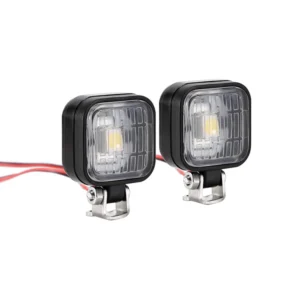 INJORA LED Lights with Bracket for RC Cars (12.8mm, 14.8mm)(White Square)