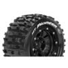 Louise RC - MFT - MT-PIONEER - Tire Set for Maxx - Mounted - Sport - Black 3.8 Bead-Lock Wheels - 1/2-Offset - Hex 17mm