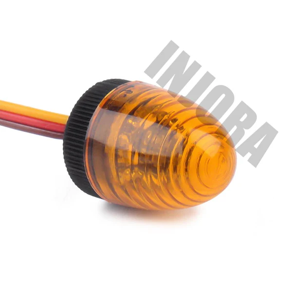 INJORA 4PCS LED Lights Set, Strobing-blasting/Flashing/Rotating Mode for Tamiya Tractor - Image 2