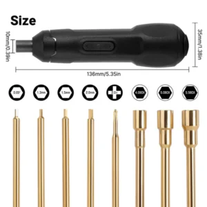 Alternative view of INJORA Mini Cordless Electric Screwdriver Set for 1/18 1/24 RC Crawler