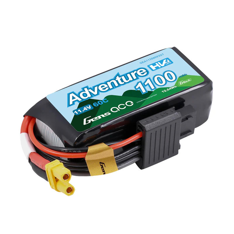 Gens ace Adventure G-Tech 1100mAh 3S1P 11.4V 60C High Voltage Lipo Battery XT30 - Image 5
