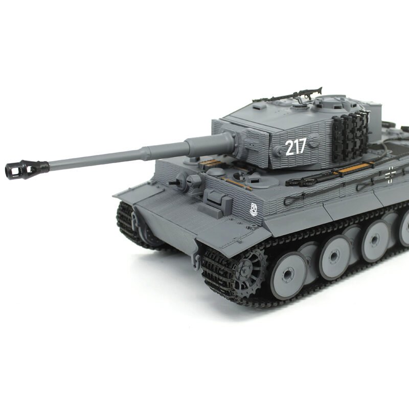 RC Tank IR/sound 1:24 German Tiger 1 Mid Std Gray RTR 2.4Ghz - Heng Long 3841-11-L