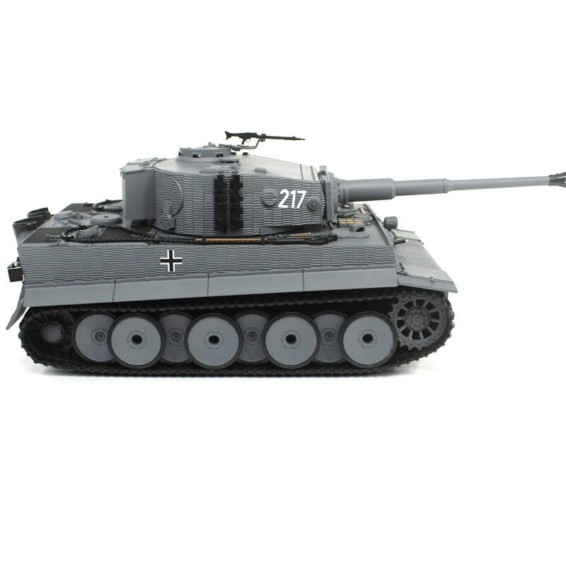 RC Tank IR/sound 1:24 German Tiger 1 Mid Std Gray RTR 2.4Ghz - Heng Long 3841-11-L - Image 5
