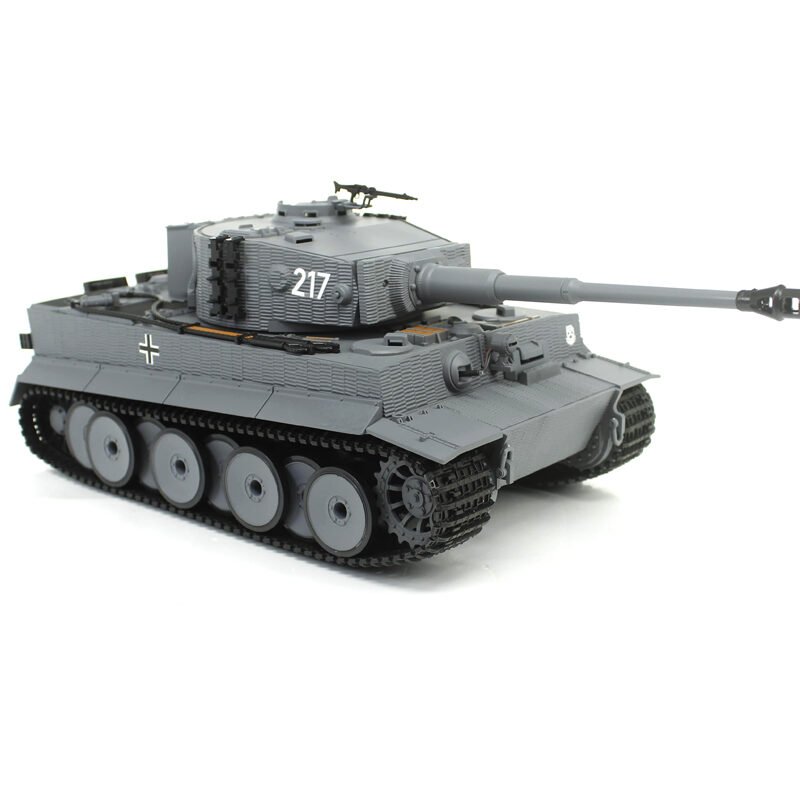 RC Tank IR/sound 1:24 German Tiger 1 Mid Std Gray RTR 2.4Ghz - Heng Long 3841-11-L - Image 4