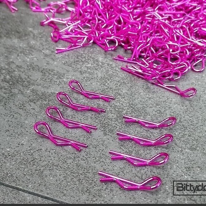 1/10 Body Clips Kit 8pcs (4x Left + 4x Right) - Pink