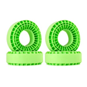 INJORA Silicone Rubber Inserts for 1.9" 118-122mm(4.75" OD) Tires (1906) 4pcs Green(Soft)