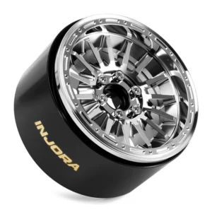 Alternative view of INJORA 2.2" Brass & Aluminum Wheels for 1/10 RC Crawlers (W2259)(Chrome)