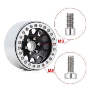 Alternative view of INJORA M2 M3 Metal Screws, 1.9 2.2 Wheel Rims Hexagon Screws for 2 wheels: M2x48pcs M3x24pcs