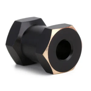 Alternative view of INJORA 4PCS 12mm Black Coating Brass Wheel Hex Hub Extenders for SCX10 & SCX10 II (20mm)