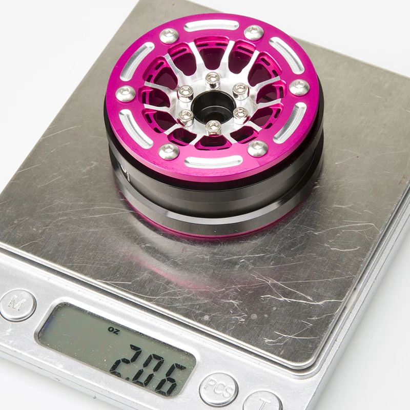 RhinoRC MOZA 1.9S Inch Black Performance Aluminum Wheel Rim 4PCS - Image 5