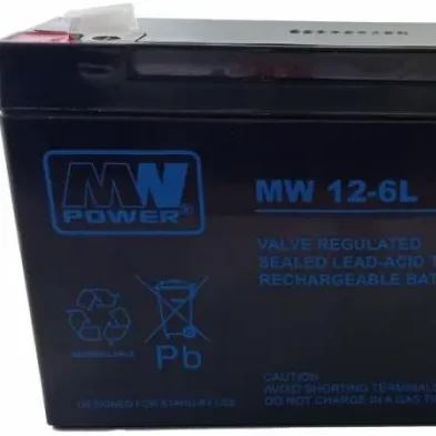 Mw Power Bateria de Chumbo 6V 12Ah Peso 2.1Kg Current Charge. 4A Current Discharge. 135A