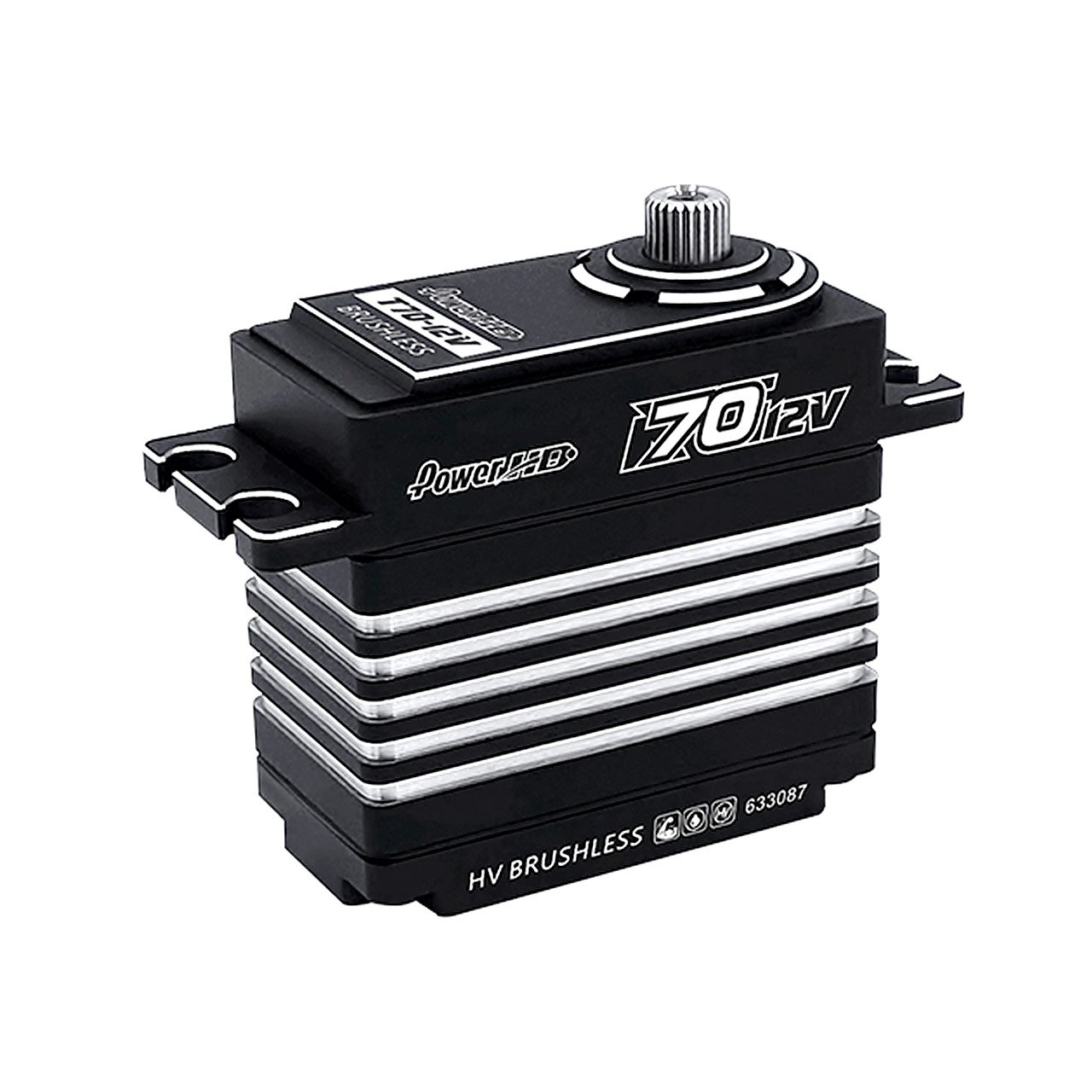 PowerHD T70-12V HV CNC Brushless Digital Servo 75.0KG/0.10sec@12.0V