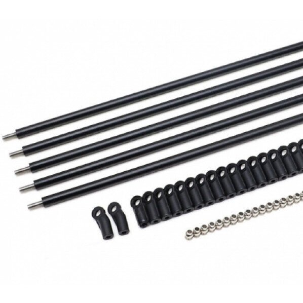 DIY Aluminum Link Set w/ Rod Ends (M4 All Thread) for Crawlers 5pcs