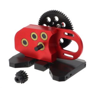 TRC/302931B,Team Raffee Co. Aluminum 2 Low Transmission Gearbox Red for Axial SCX10 PRO 4X4 KIT