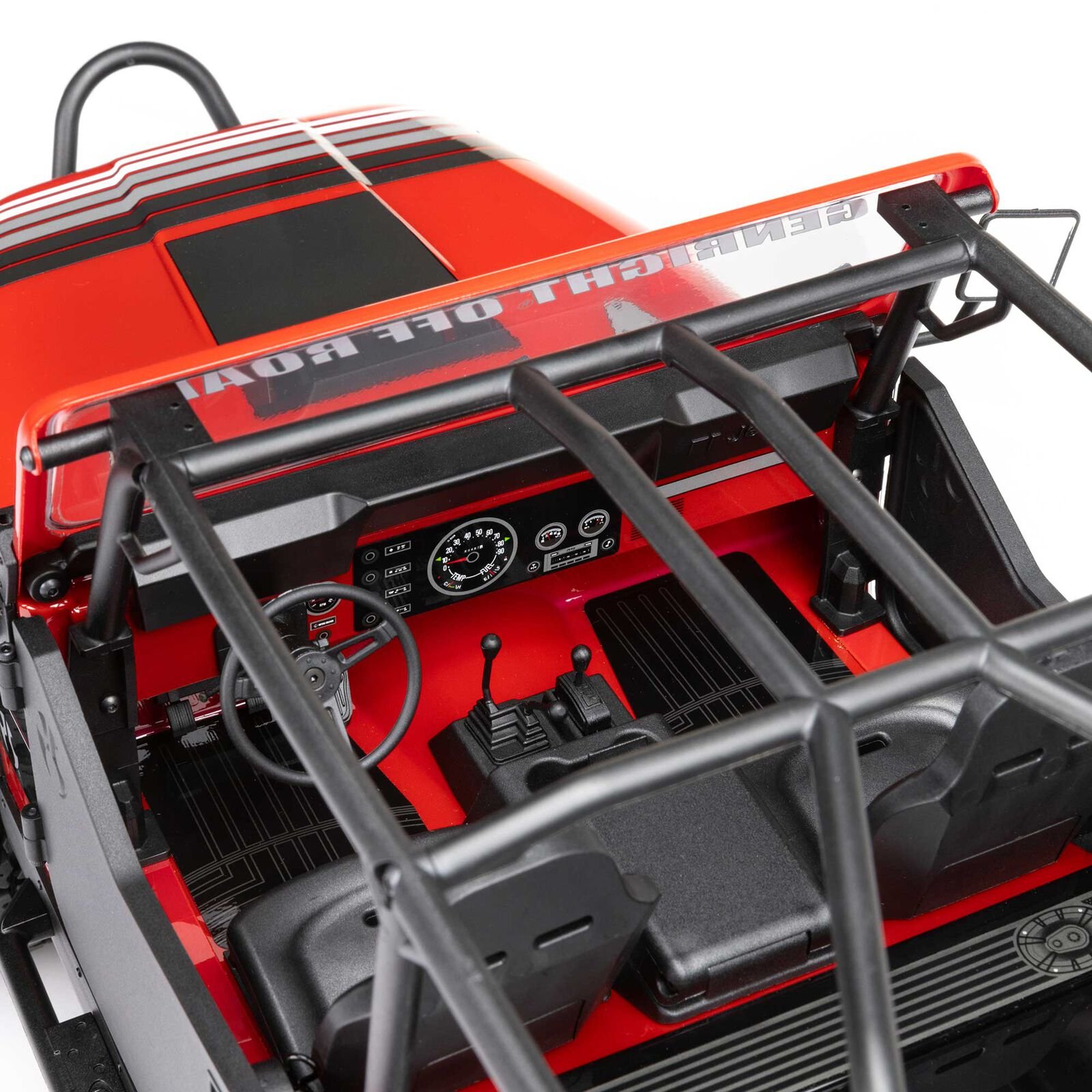 1/10 SCX10 III Jeep CJ-7 4X4 RTR Brushed Rock Crawler, Red - Image 15