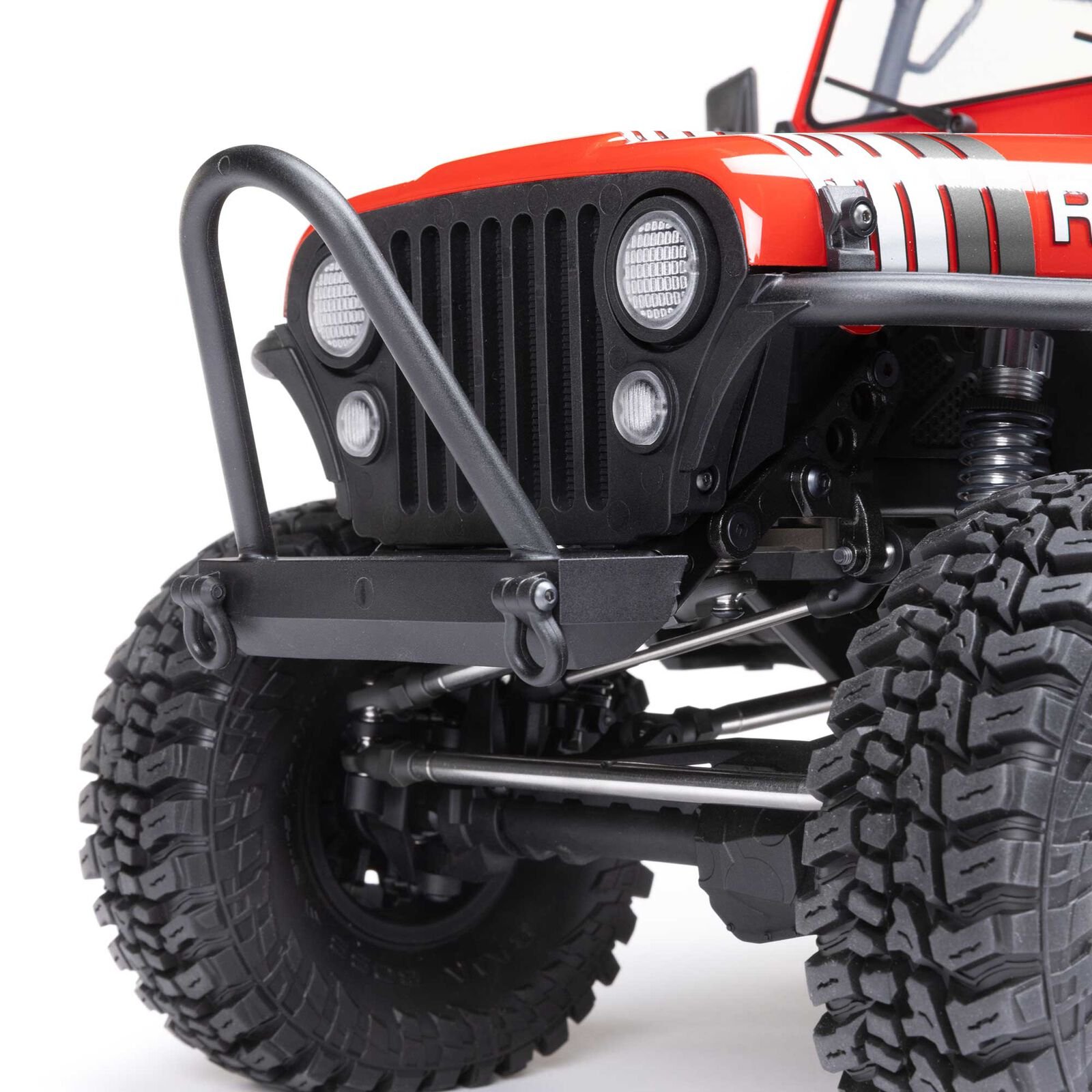 1/10 SCX10 III Jeep CJ-7 4X4 RTR Brushed Rock Crawler, Red - Image 14