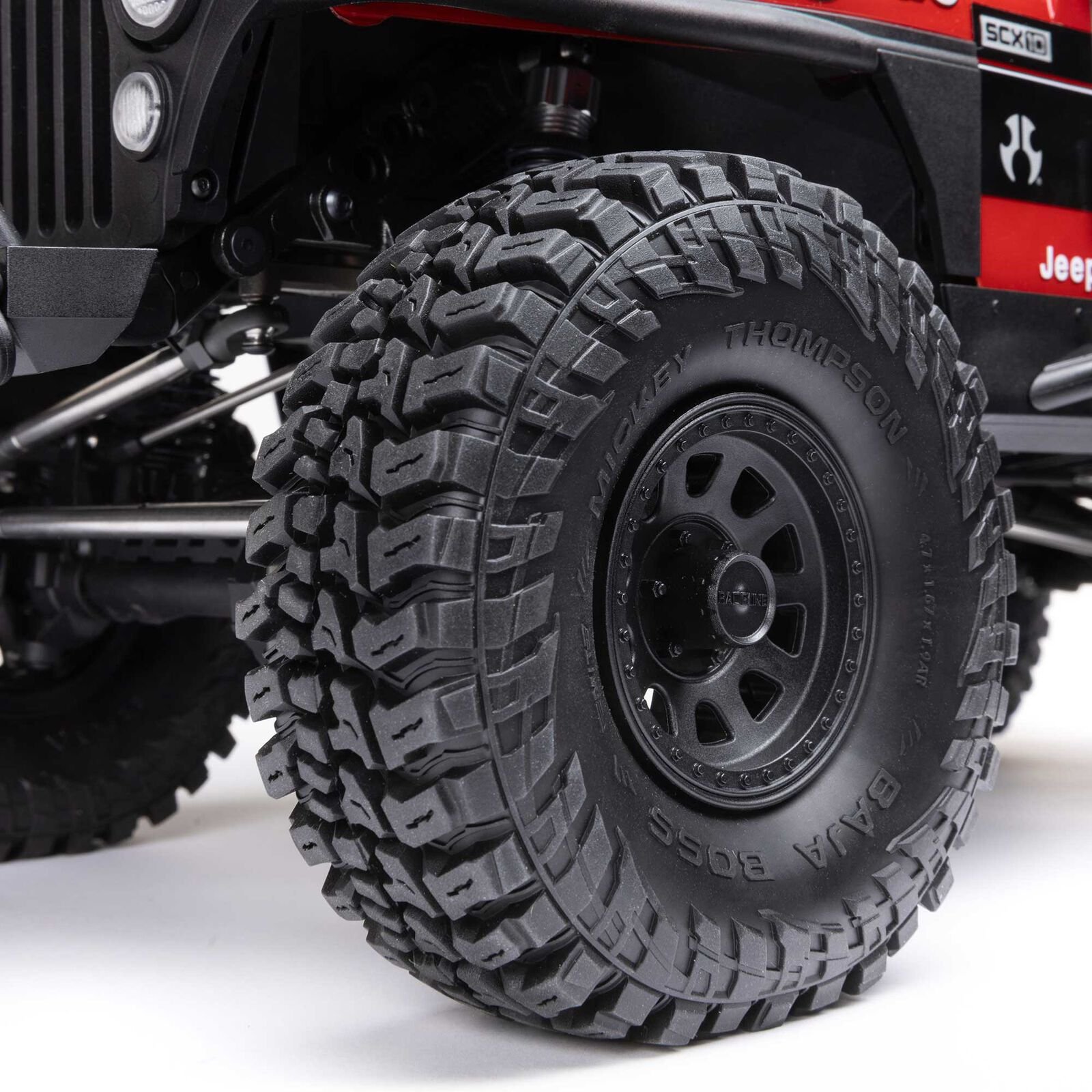 1/10 SCX10 III Jeep CJ-7 4X4 RTR Brushed Rock Crawler, Red - Image 13