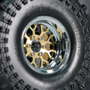 Alternative view of INJORA 1.9" ModuWheel Brass & Aluminum -9.65mm Offset Wheels for 1/10 RC Crawlers (MW1904)