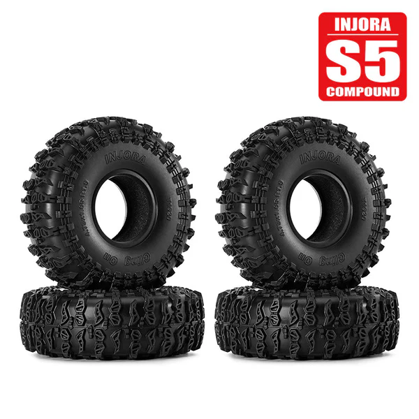 INJORA S5 Cling On 1.9" 4.75" OD Tires (4) (120*42mm)