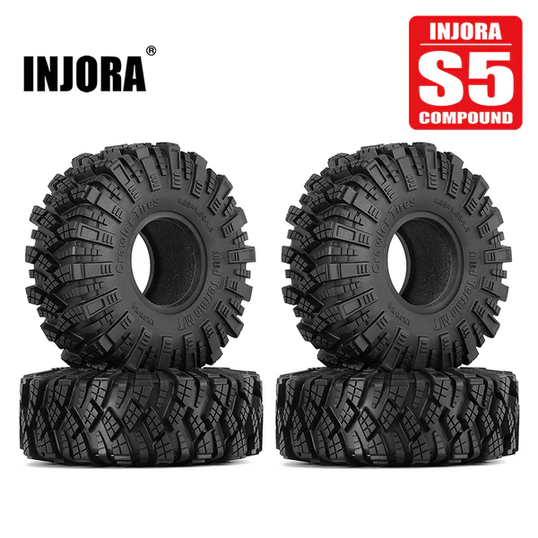 INJORA S5 Kraken Claw 1.9" 4.80" OD M/T Tires (4) (122*42mm)