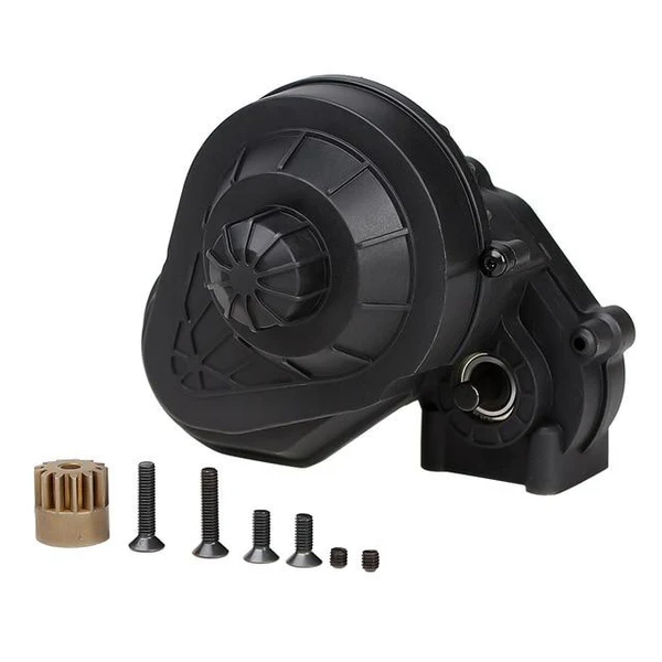 INJORA Complete Gearbox Transmission For Axial SCX10 II (Black)