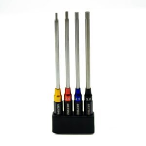 Alternative view of POWER TOOL HEX TIPS SET w/ ID COLLAR 1.5/2.0/2.5/3.0mm x98mm
