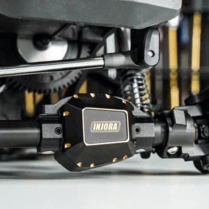 Alternative view of INJORA 2pcs 38g Black Brass Diff Covers for 1/10 SCX10 PRO & SCX10 III AR45