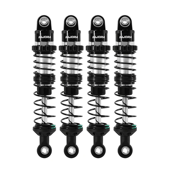 INJORA DRX Dual-Rate Spring Oil Shocks for 1/10 RC Crawlers, 80mm 4pcs - Image 4
