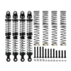 INJORA DRX Dual-Rate Spring Oil Shocks for 1/10 RC Crawlers, 110mm 4pcs