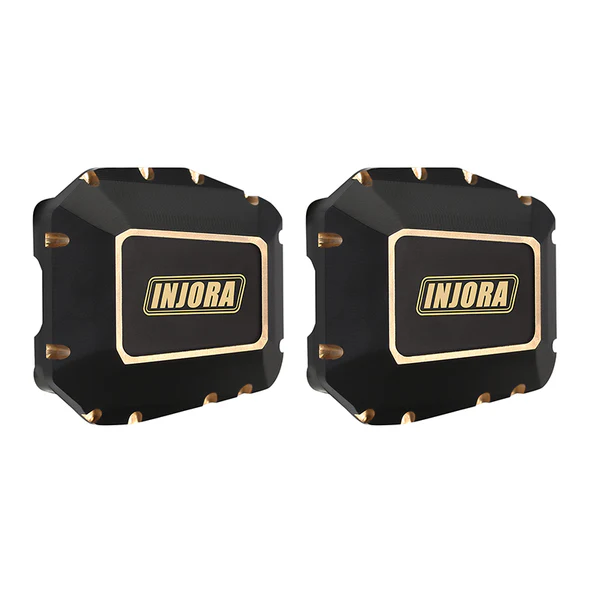 INJORA 2pcs 38g Black Brass Diff Covers for 1/10 SCX10 PRO & SCX10 III AR45 - Image 3