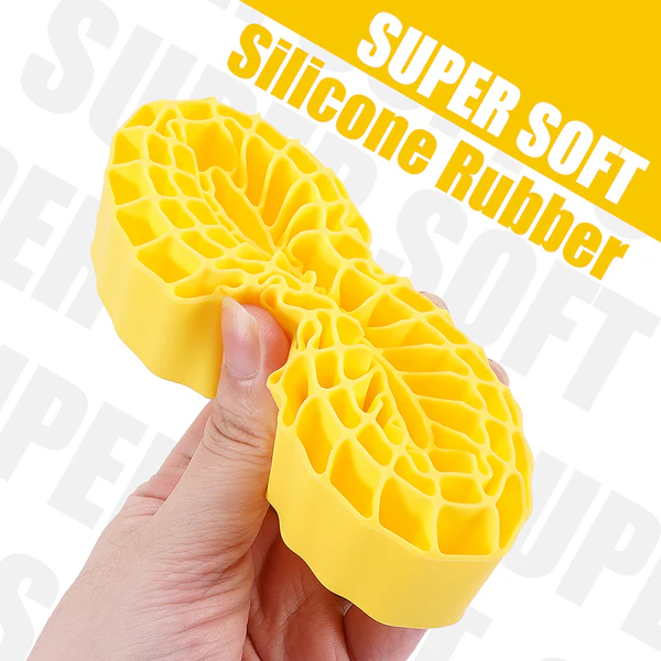 INJORA Silicone Rubber Inserts for 1.9" 118-122mm(4.75" OD) Tires (1906) 4pcs Yellow (Super Soft) - Image 2