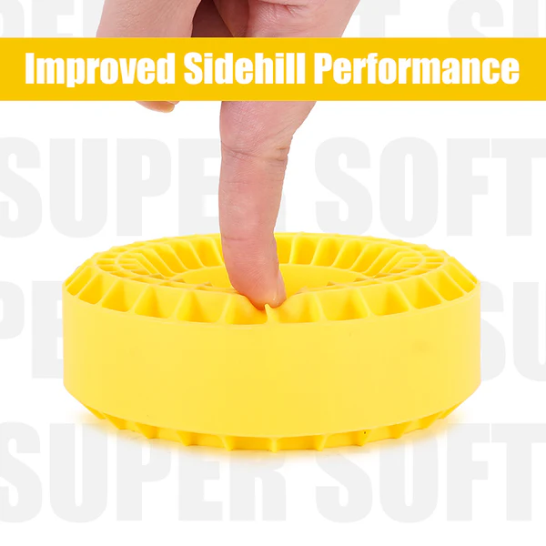 INJORA Silicone Rubber Inserts for 1.9" 118-122mm(4.75" OD) Tires (1906) 4pcs Yellow (Super Soft) - Image 3