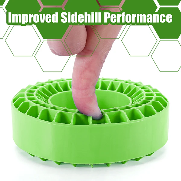 INJORA 4pcs Silicone Rubber Inserts for 132-134mm(5.25" OD) 2.2" Tires (Green) - Image 5