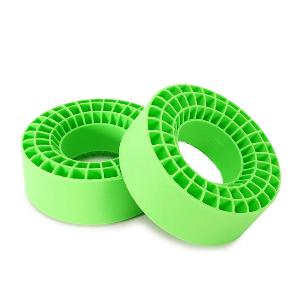 INJORA Silicone Rubber Inserts for 2.2" (146-149mm 5.75" OD) Tires (2203) 2pcs Green (Super Soft)