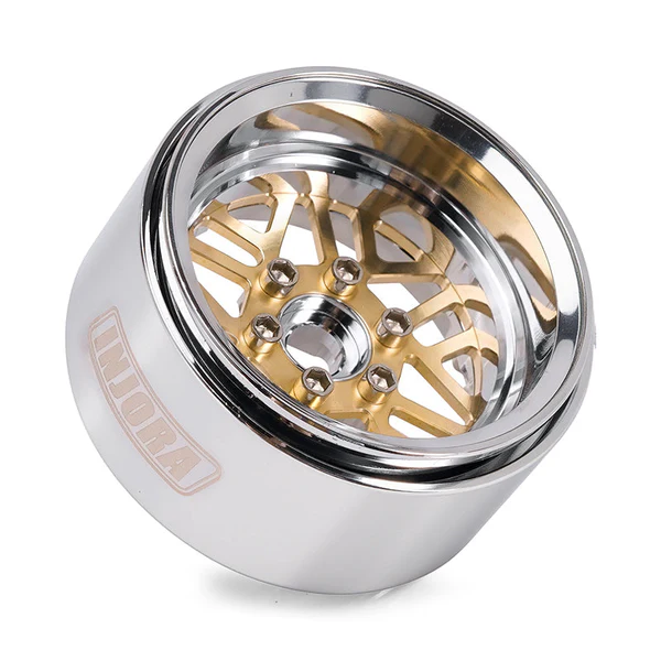 INJORA 1.9" ModuWheel Brass & Aluminum -9.65mm Offset Wheels for 1/10 RC Crawlers - Image 4