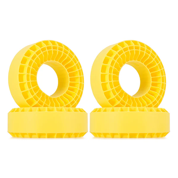 INJORA Silicone Rubber Inserts for 1.9" 118-122mm(4.75" OD) Tires (1906) 4pcs Yellow (Super Soft)
