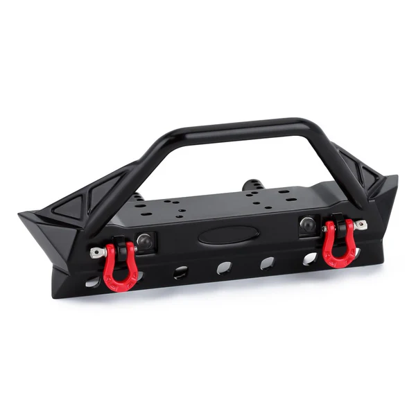 INJORA Black Metal Front Bumper with Lights (YQB-F36)