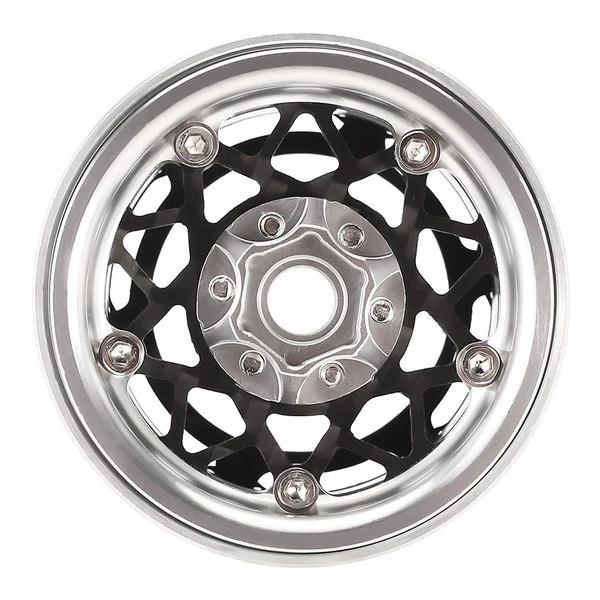 INJORA 1.9" Carbon Fiber & Aluminum -10mm Offset Wheels for 1/10 RC Crawlers (W1952) - Image 3