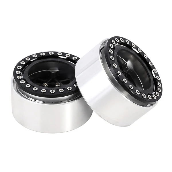 INJORA 1.9" Carbon Fiber & Aluminum -10mm Offset Wheels for 1/10 RC Crawlers (W1952) - Image 4