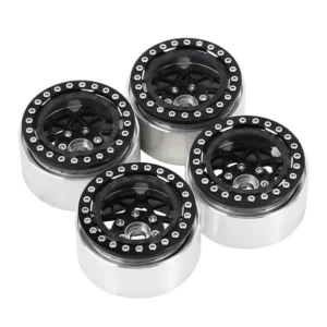 Alternative view of INJORA 1.9" Carbon Fiber & Aluminum -10mm Offset Wheels for 1/10 RC Crawlers (W1952)