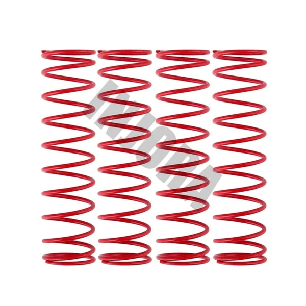 INJORA 4pcs 60*15mm Metal Shock Absorber Springs for 1/10 RC Crawler (Red)