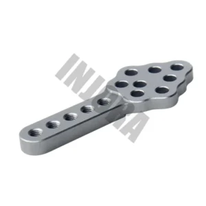 Alternative view of INJORA 4pcs CNC Metal Shock Absorber Mount Adjust Height Angle Stand for 1/10 RC Crawler (Grey)